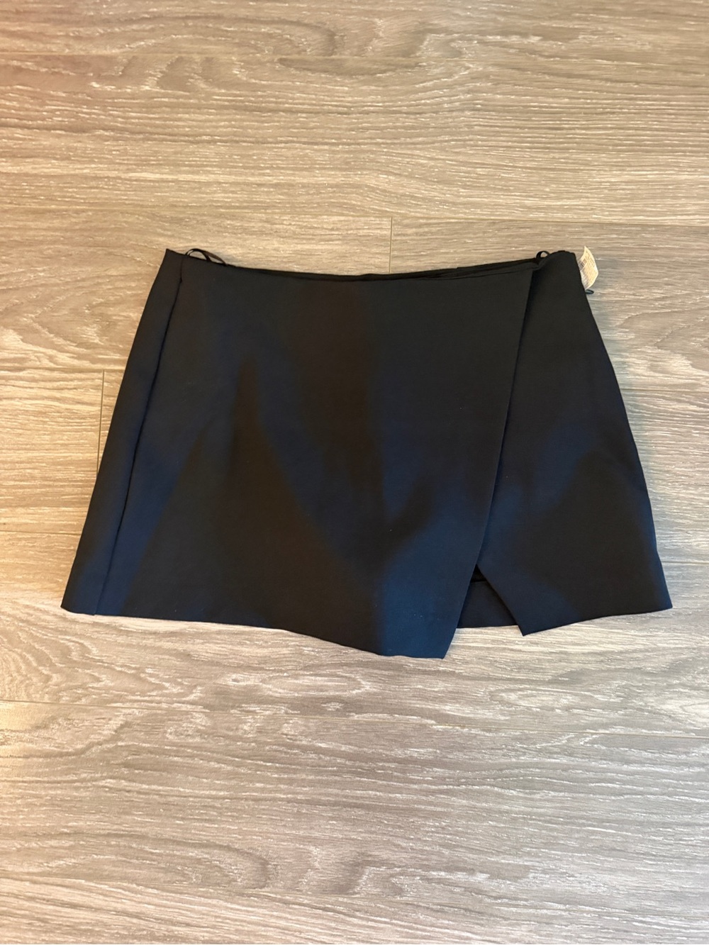 Black Women's Mini Skirt with Shorts
